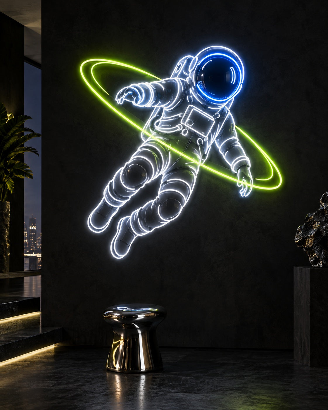 Neon Art neon sign in a premium interior — The Neon Factory