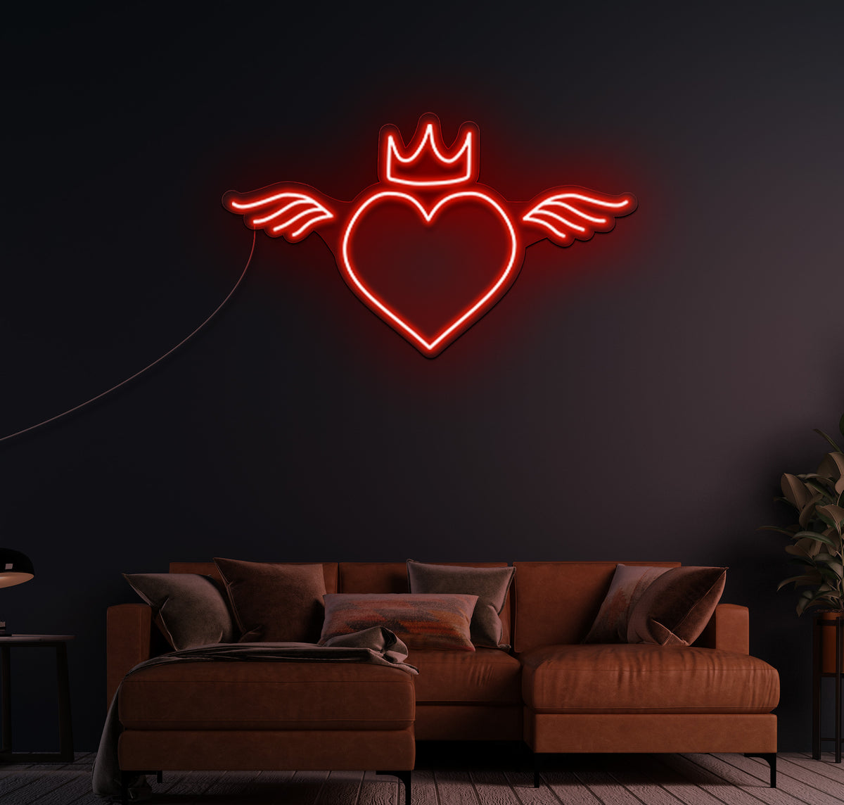 Angel Heart LED Neon Sign