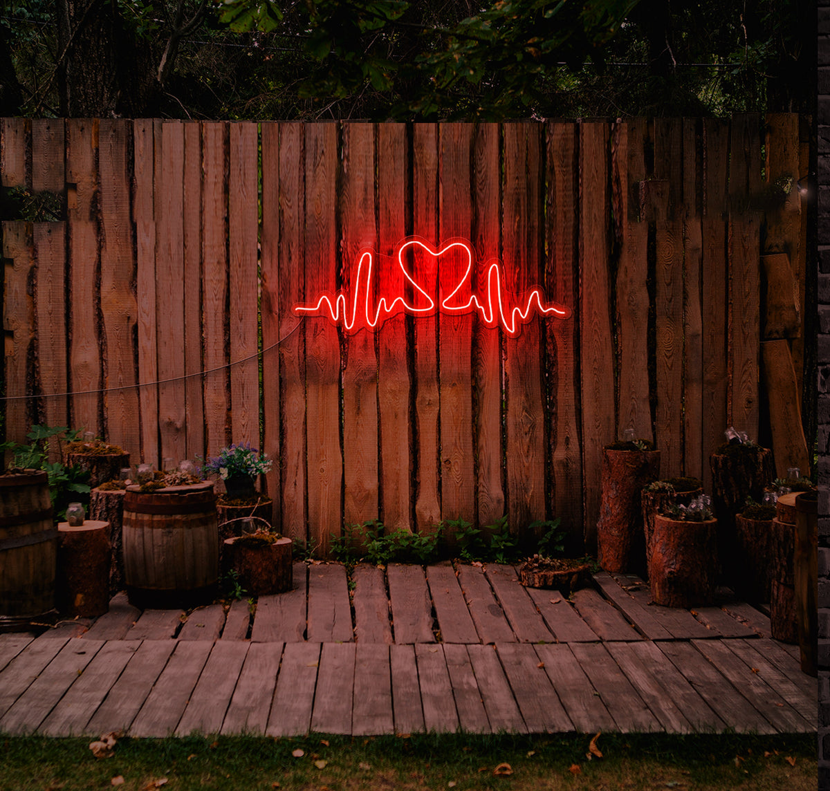 Pulsing Heart LED Neon Sign
