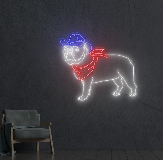 Wild Wild Dog LED Neon Sign