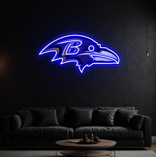 Baltimore Ravens Football LED Neon Sign