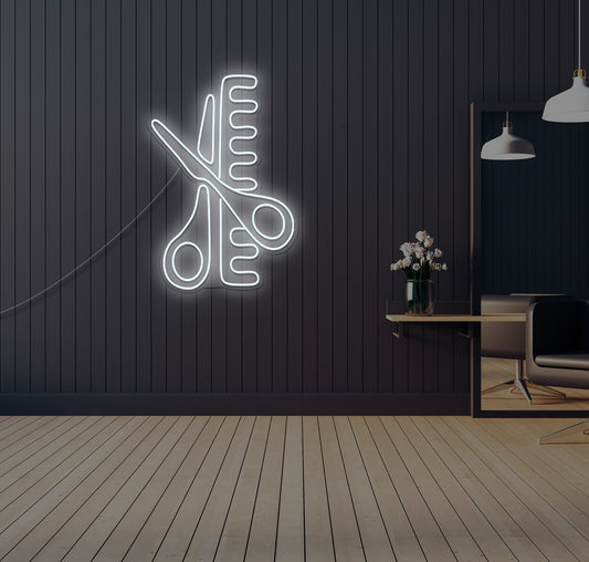 Scissors LED Neon Sign