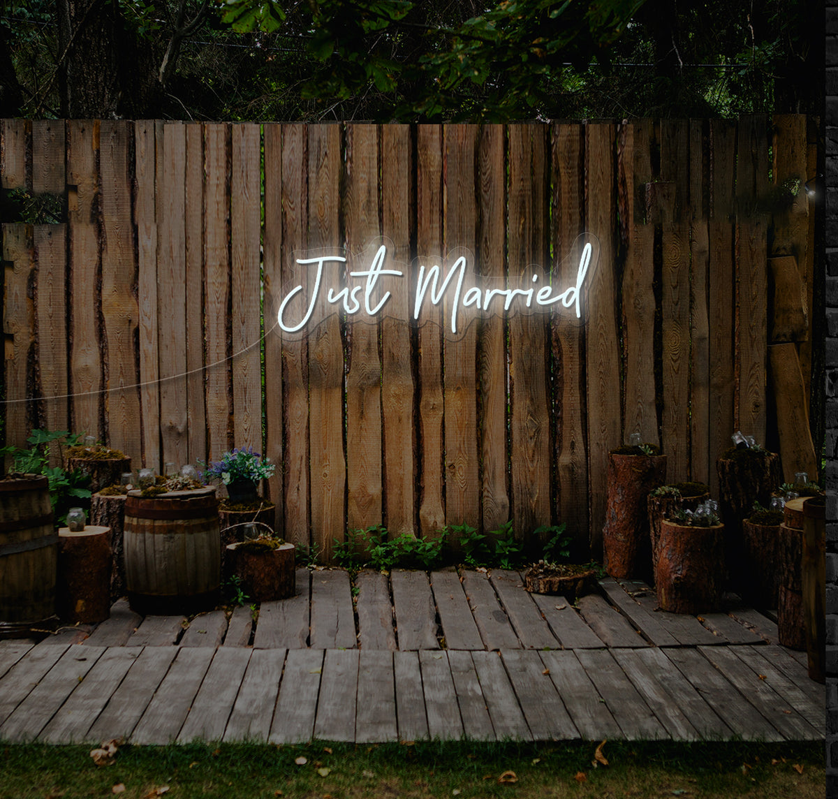 Just Married LED Neon Sign