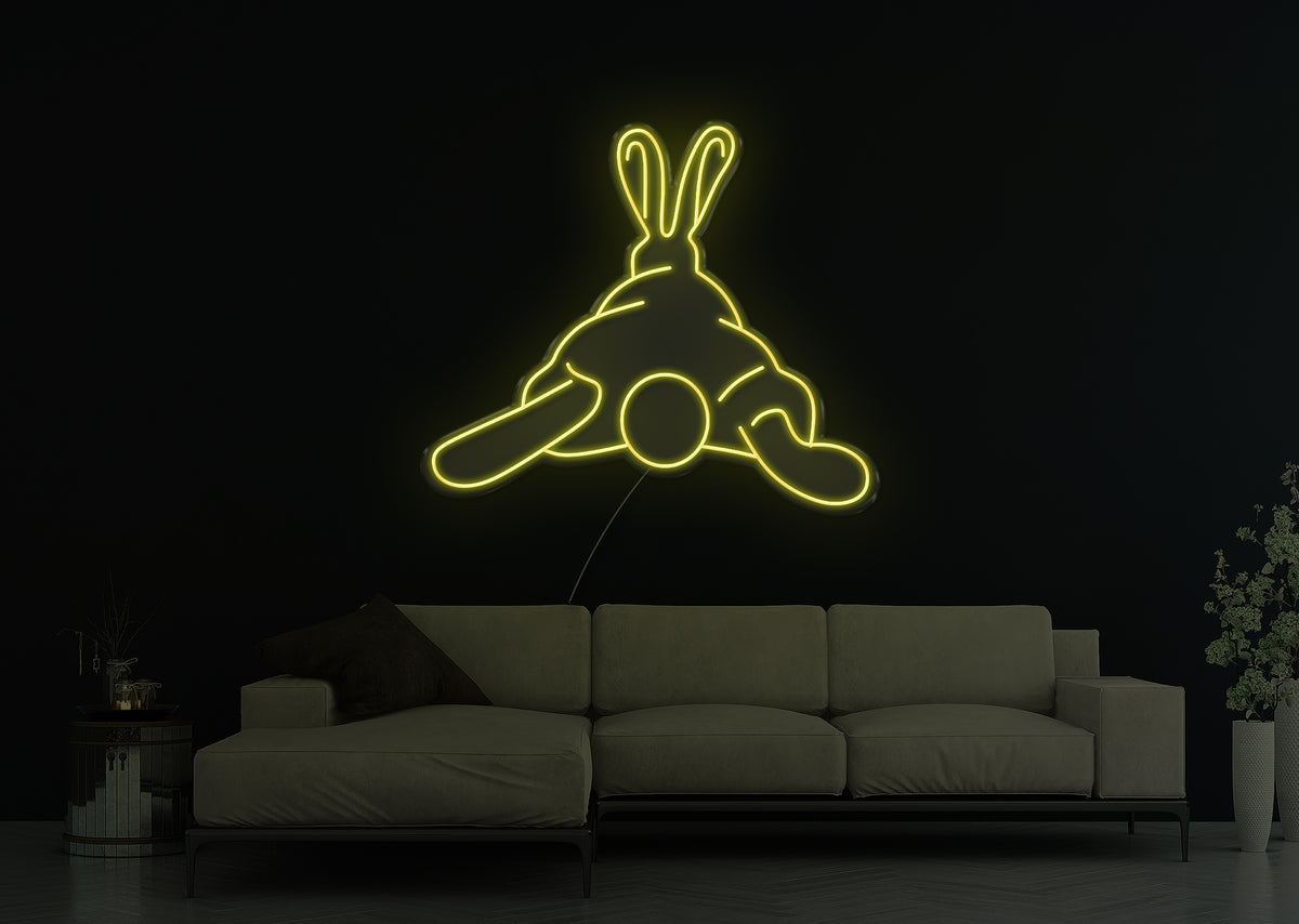 Squashy Bunny LED Neon Sign