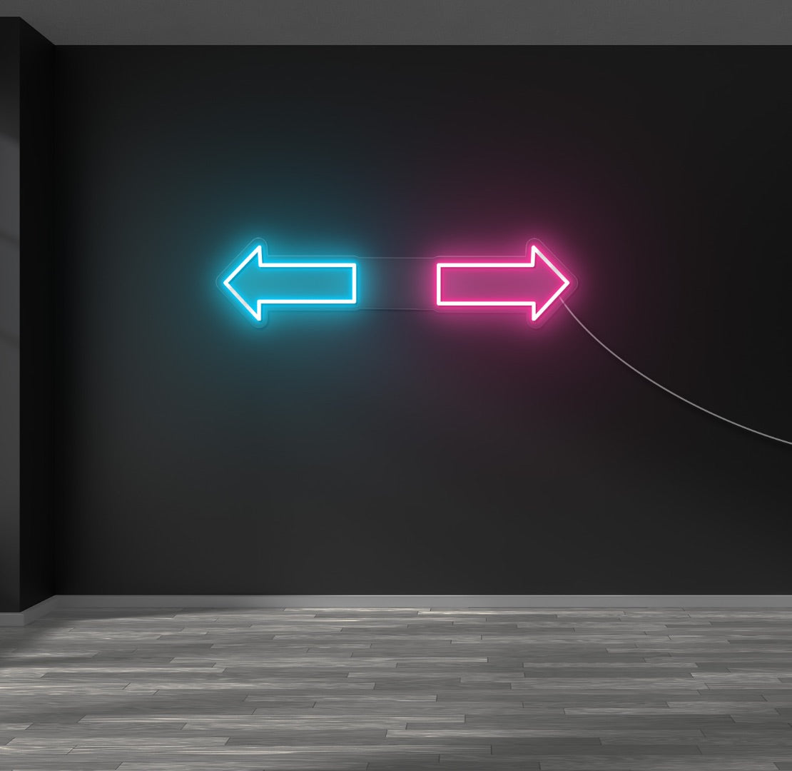 Male and Female Arrows LED Neon Sign