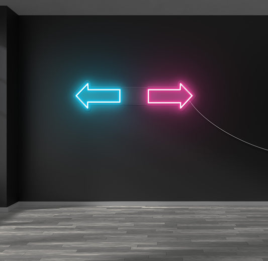Male and Female Arrows LED Neon Sign