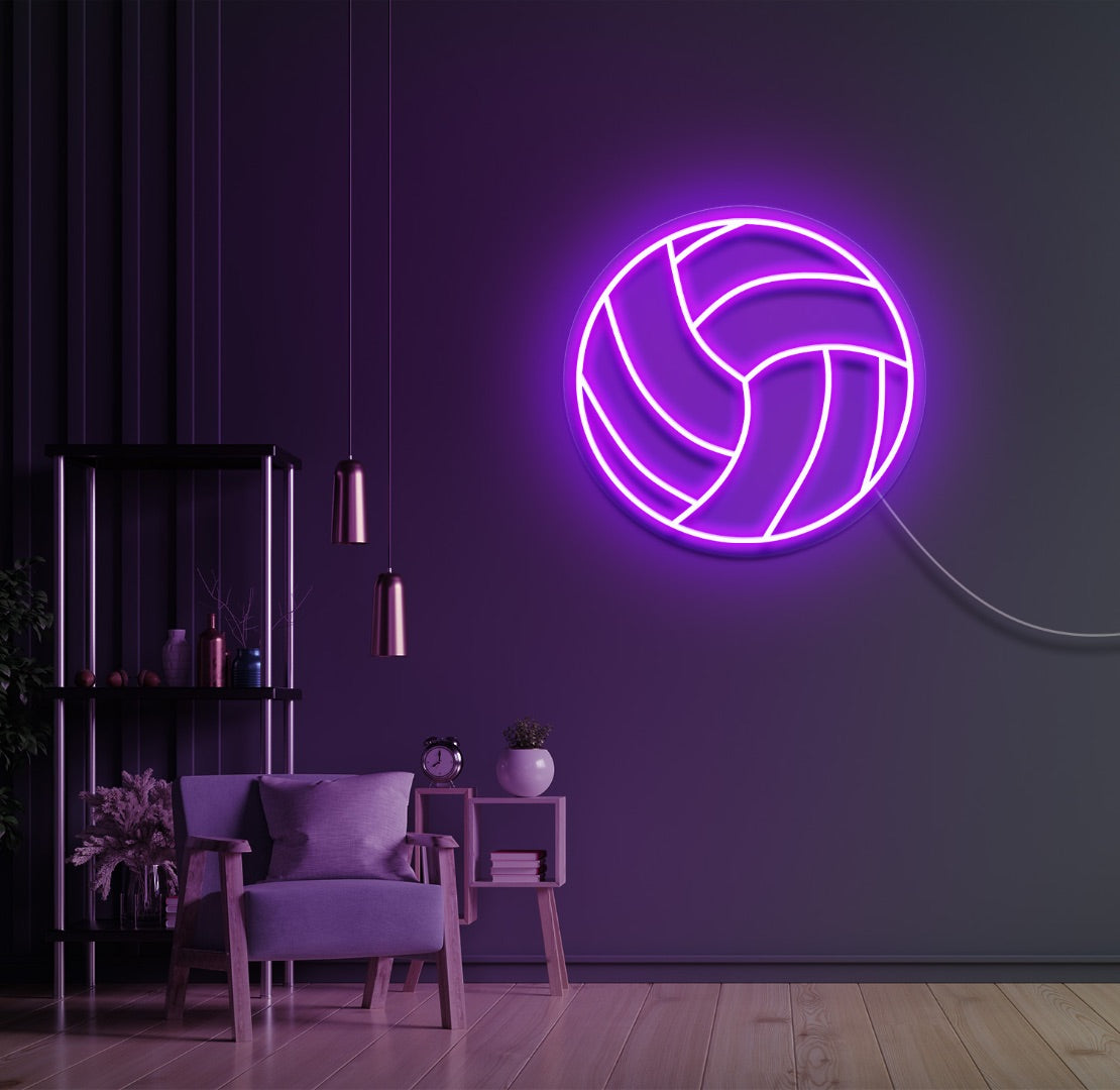 Volleyball LED Neon Sign