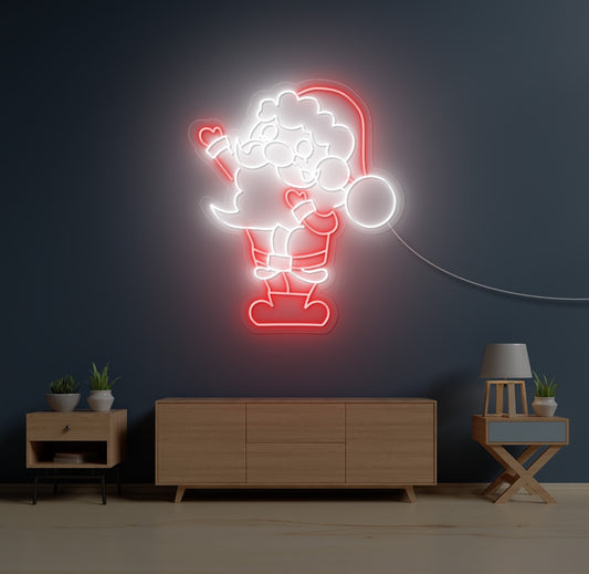 Jolly Santa LED Neon Sign