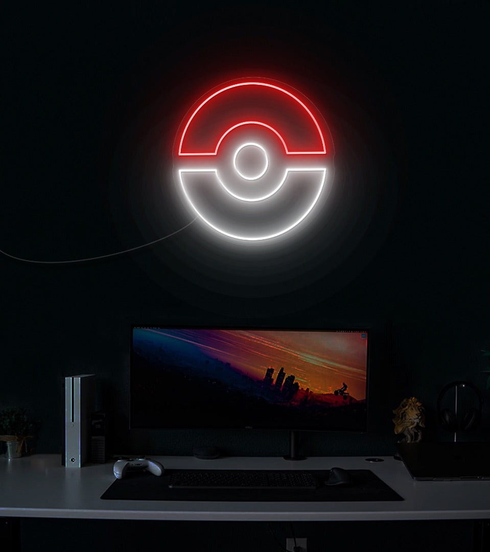 Poke Ball LED Neon Sign